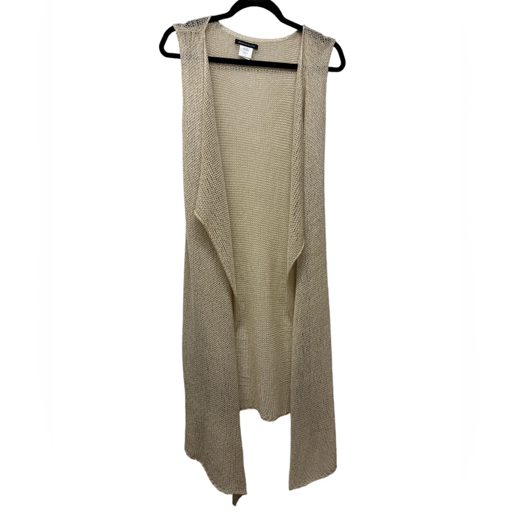 Madison & Lola open front net vest size large